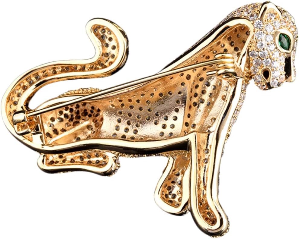 LIFKOME Funny Leopard Brooch Fashion Pin for Women Dresses Creative Alloy Brooch Decorative Part