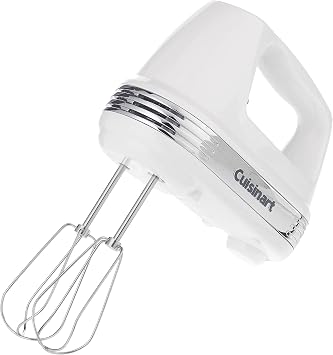 Cuisinart 1.7-Liter Stainless Steel Cordless Electric Kettle with 6 Preset Temperatures & HM-50 Power Advantage 5-Speed Hand Mixer, White