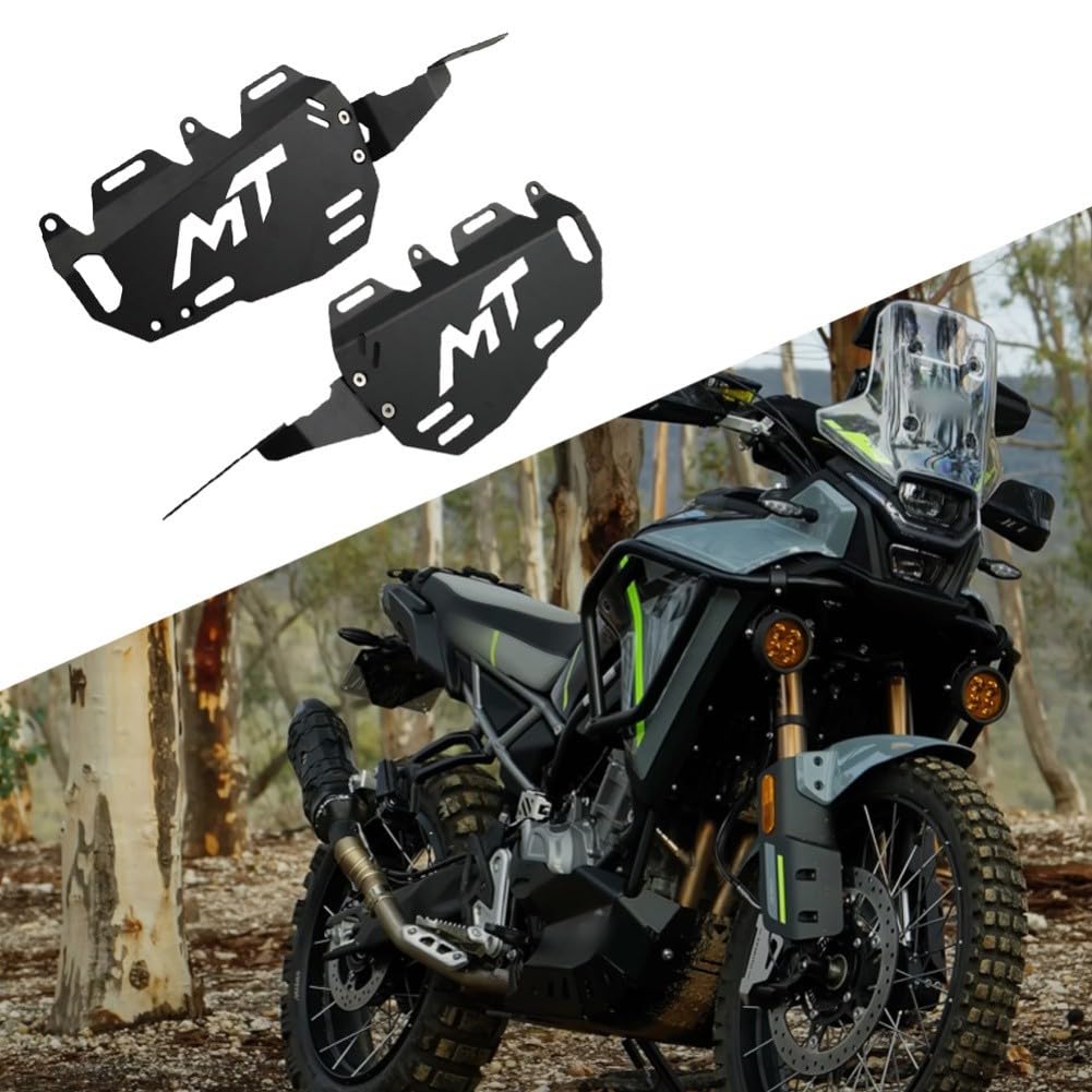 Telaio laterale in lega di alluminio per CFMOTO 450MT 2024 2025 con funzionalità di supporto posteriore per requisiti di viaggio estesi