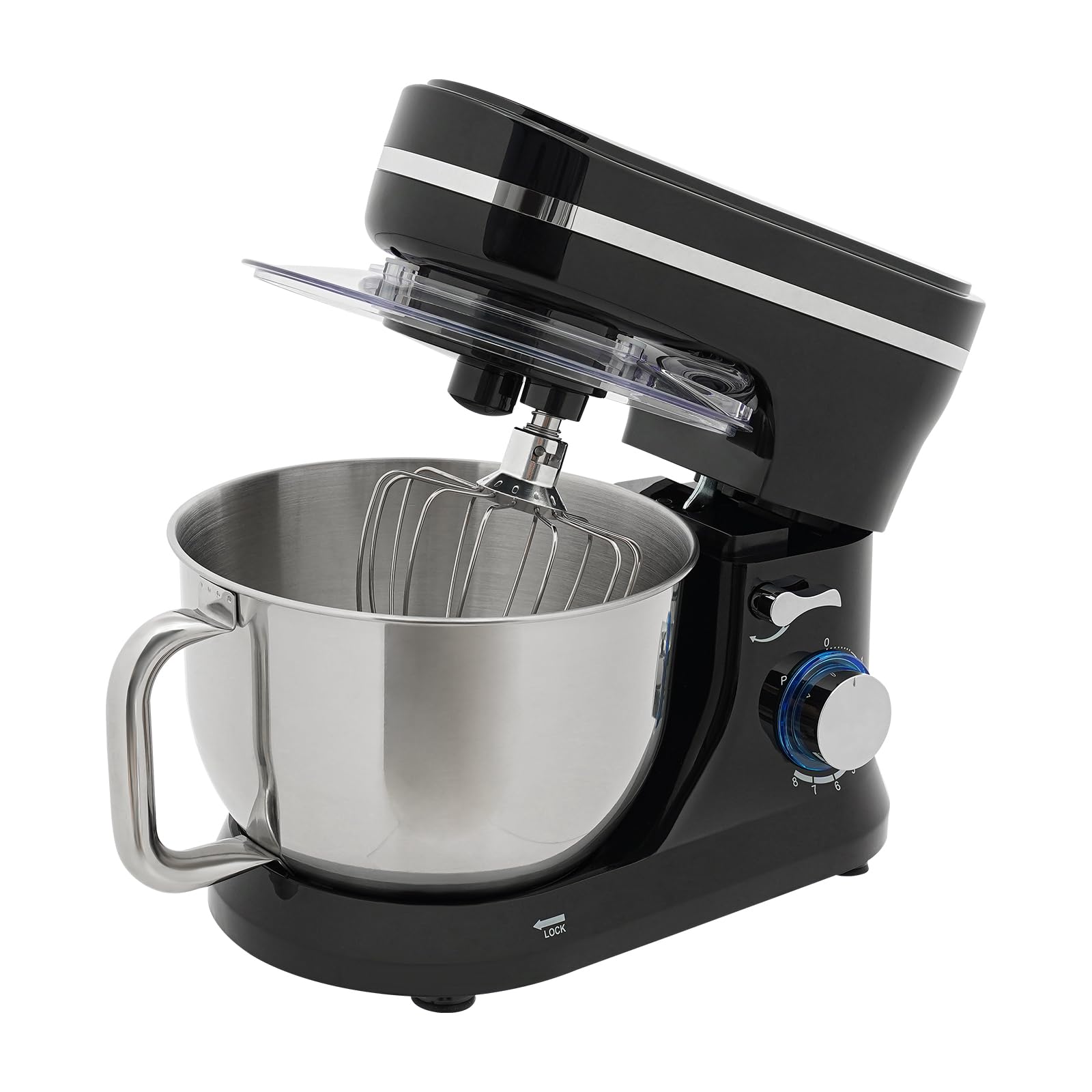 Stand Mixer, 4.75QT Electric Food Mixer, 9 Speeds Kitchen Mixer with Egg Whisk, Dough Hook, Beater, Portable Mixer for Baking, Cake and Most Home Cooks