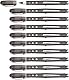 STABILO - Tintenroller - worker+ colorful - medium - 10er Pack - schwarz