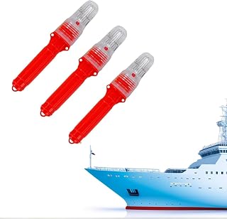 fugit 3PCS Boat Flares – Boat Flares Coast Guard Approved Marine | Waterproof Emergency Signals for Fishing Nets, Buoys & Boats