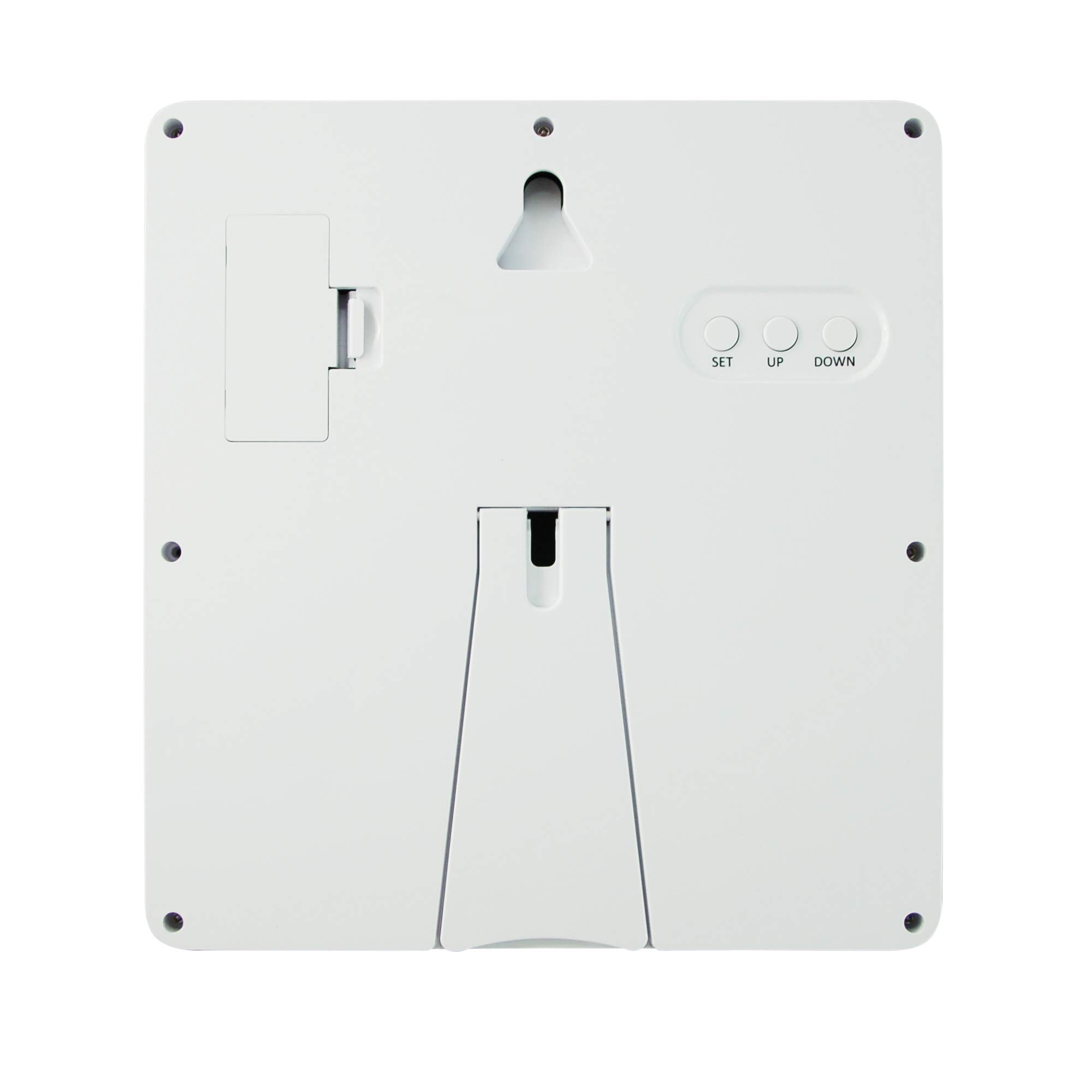 Horloge Calendrier Numérique et Son Cadre Photo Personnalisable - La Viso5 de Geemarc avec Réglage Automatique de l’Heure pour Les Personnes Âgées - Fonctionne sur Pile - sans Rétroéclairage