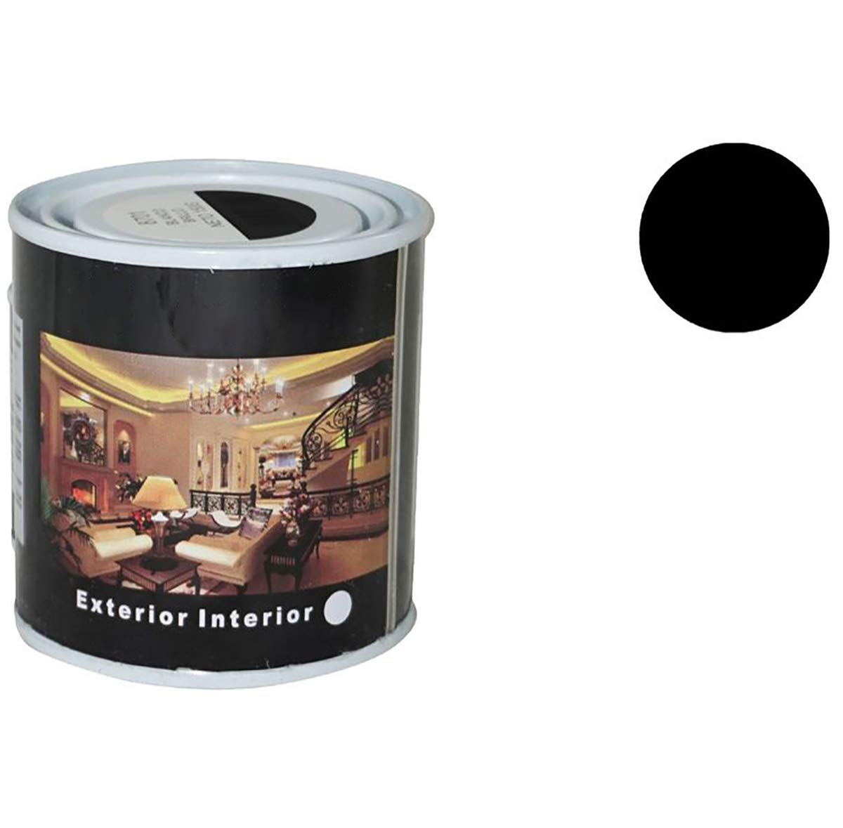 H HANSEL HOME Pintura Esmalte al Disolvente para Madera y Metal, Pintura Alquidica de Rápido Secado para Superfícies Interiores y Exteriores(Negro Satinado, 125 ML) — view 39
