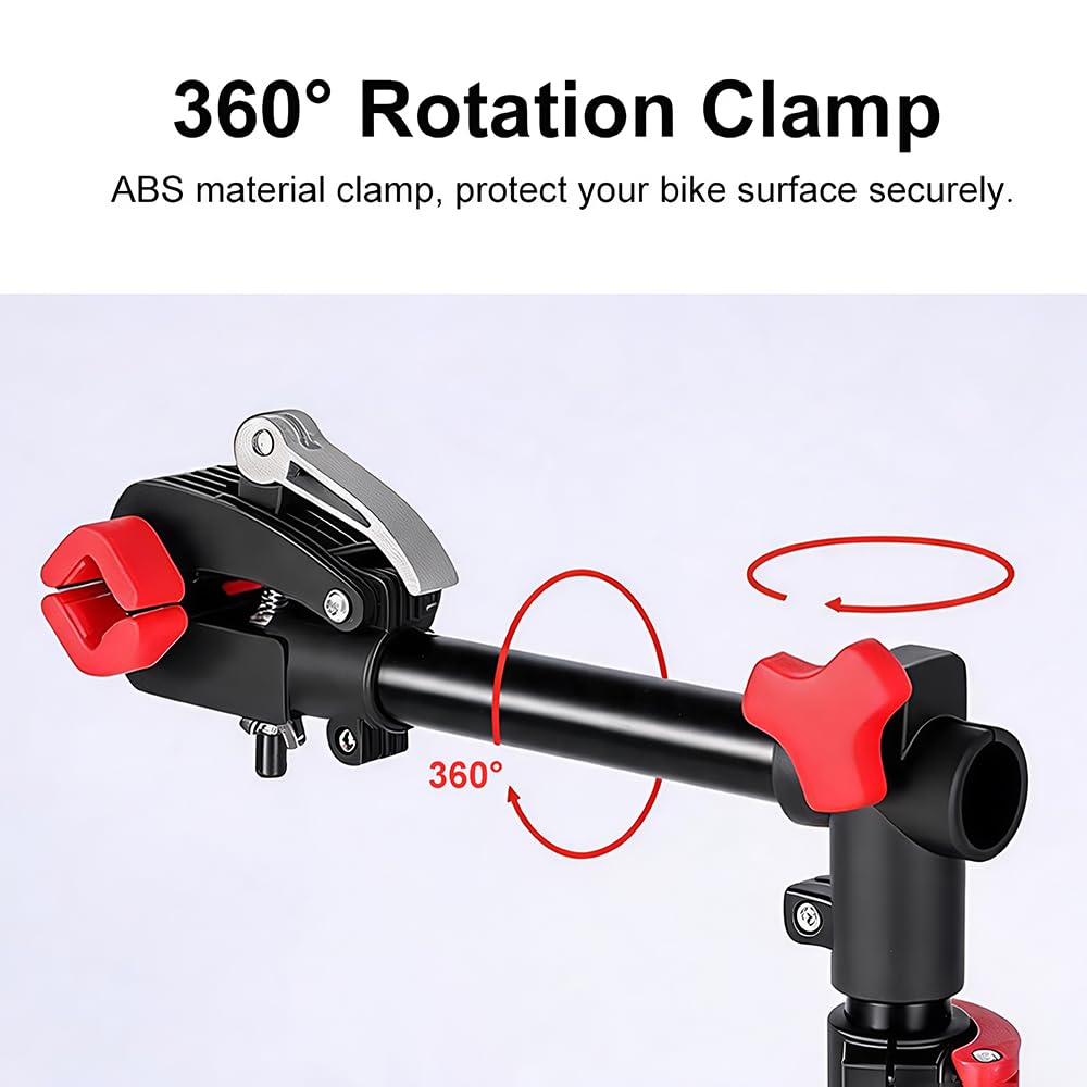 Support de réparation de vélo avec plateau à outils, hauteur réglable