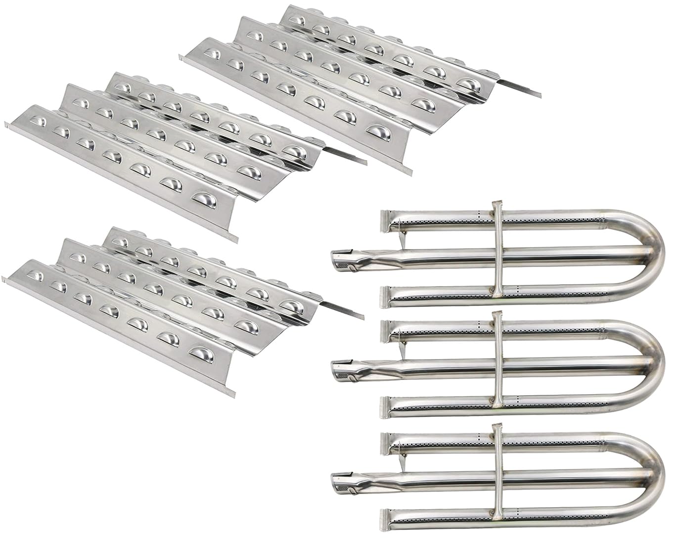 SN019A (3-Pack) SA019A (3-Pack) Stainless Steel Heat Plate and Burner for Perfect Flame Lowes Models 3019L, 3019-L, 3019LNG, 3019-LNG, Perfect Flame 3019L