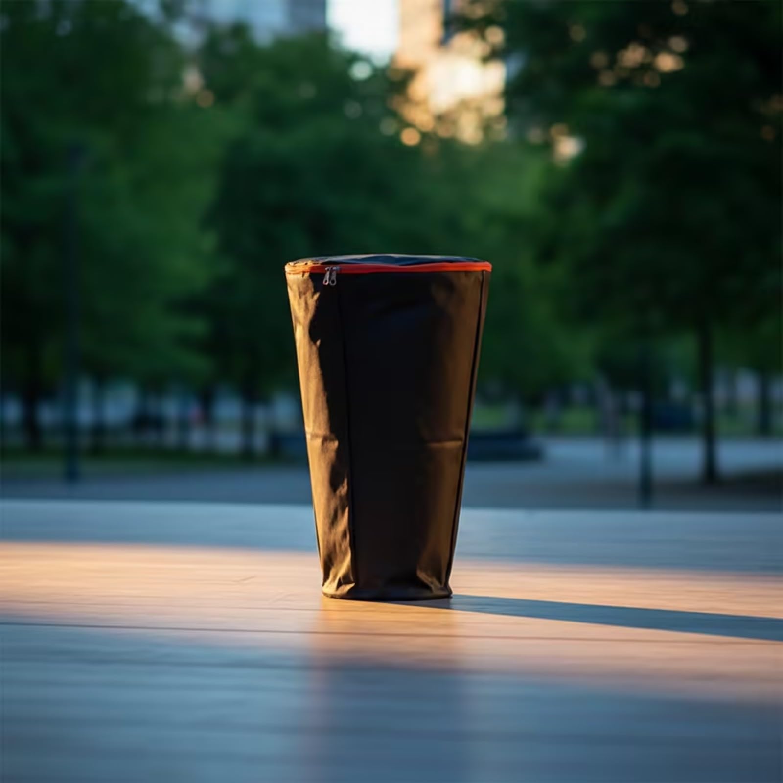 Gralara Funda para Tambor Mano Ajustable | Construcción Impermeable y Resisn, Funda Cilíndrica para Tambor, Conciertos, Actividades Al Libre, 12 Pulgadas