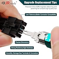 Vista 3 de JRready ST5255-05 Kit de herramientas extractoras de pines Herramienta de extracción de terminales con 5 puntas de repuesto para Molex Mini-Fit Jr.