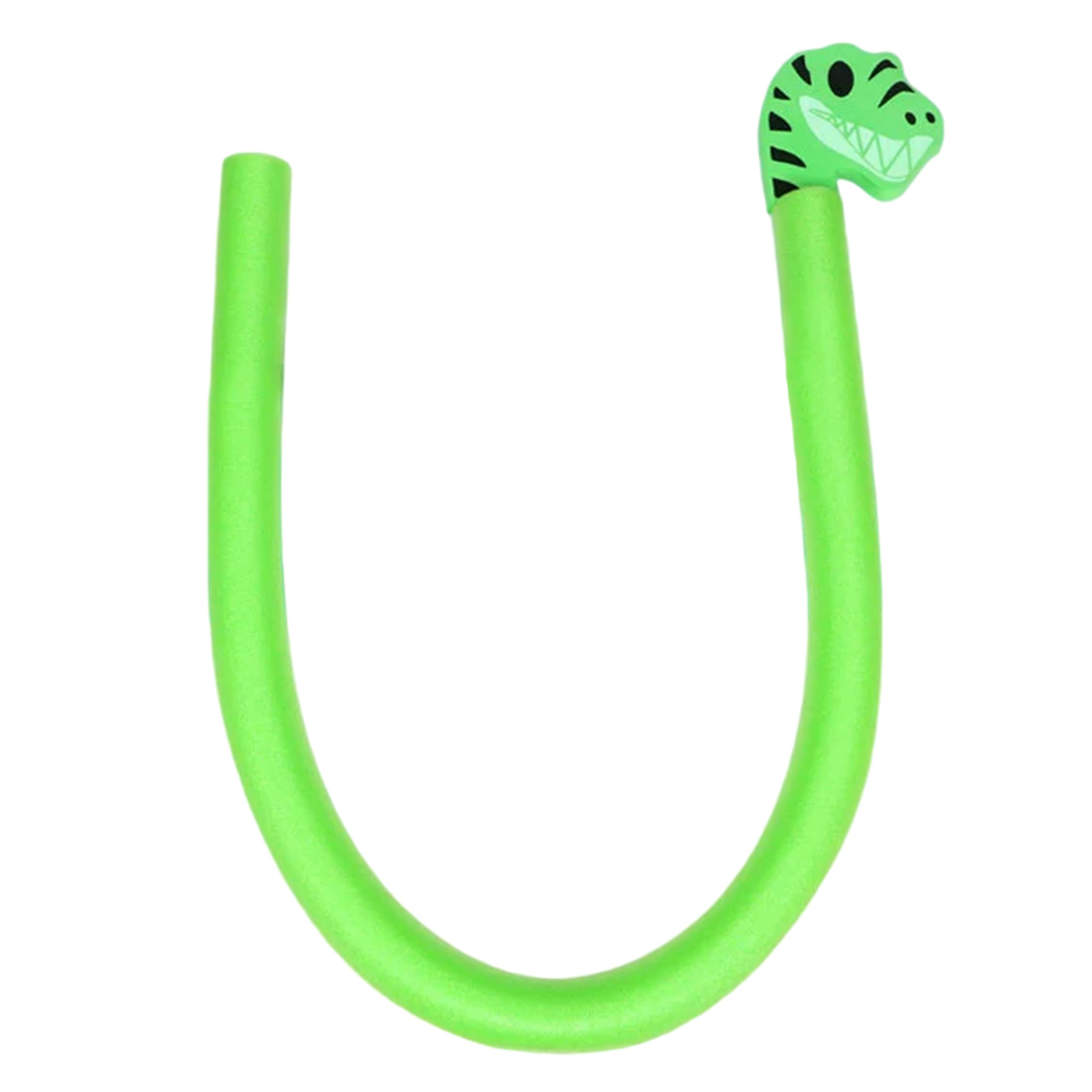 Fideos inflables para Piscina Fideos para Piscina para niños Ayuda Flotante para Nadar con Cabeza de delfín y Juguete acuático Verde