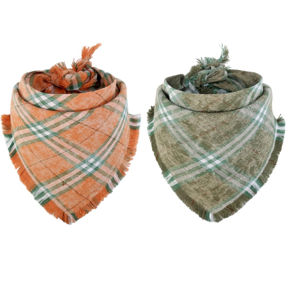 Herbstliches Hunde-Bandana Für Thanksgiving – Reversibel, Gelb & Weiß, Mit Ahornblatt-Motiv
