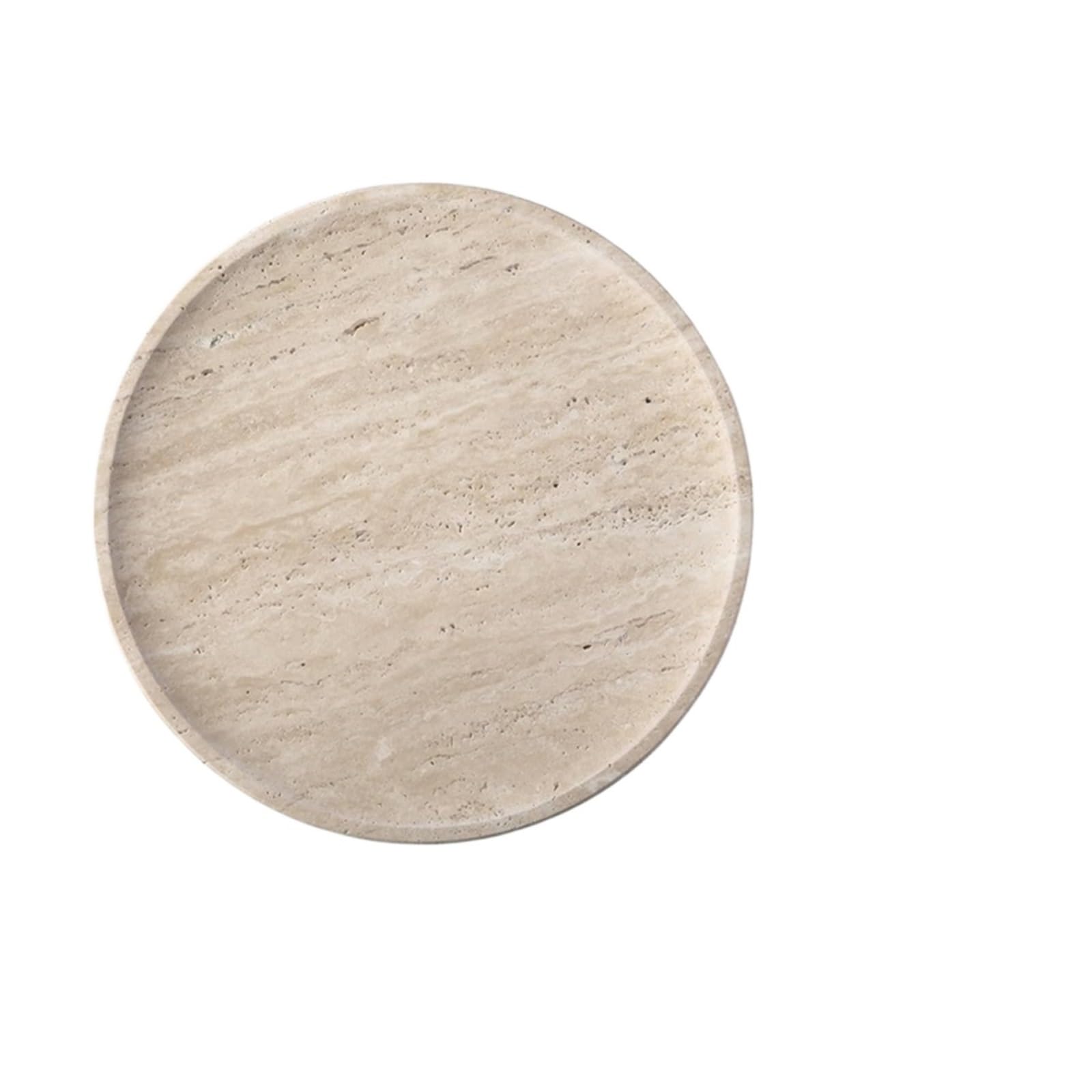 Bathroom Stone Tray Decorative Travertine Tray for Bathroom Vanity Kitchen Table Vintage for Jewelry Cosmetics Perfume Trinket Roon Decoration(20x20x1.5cm)