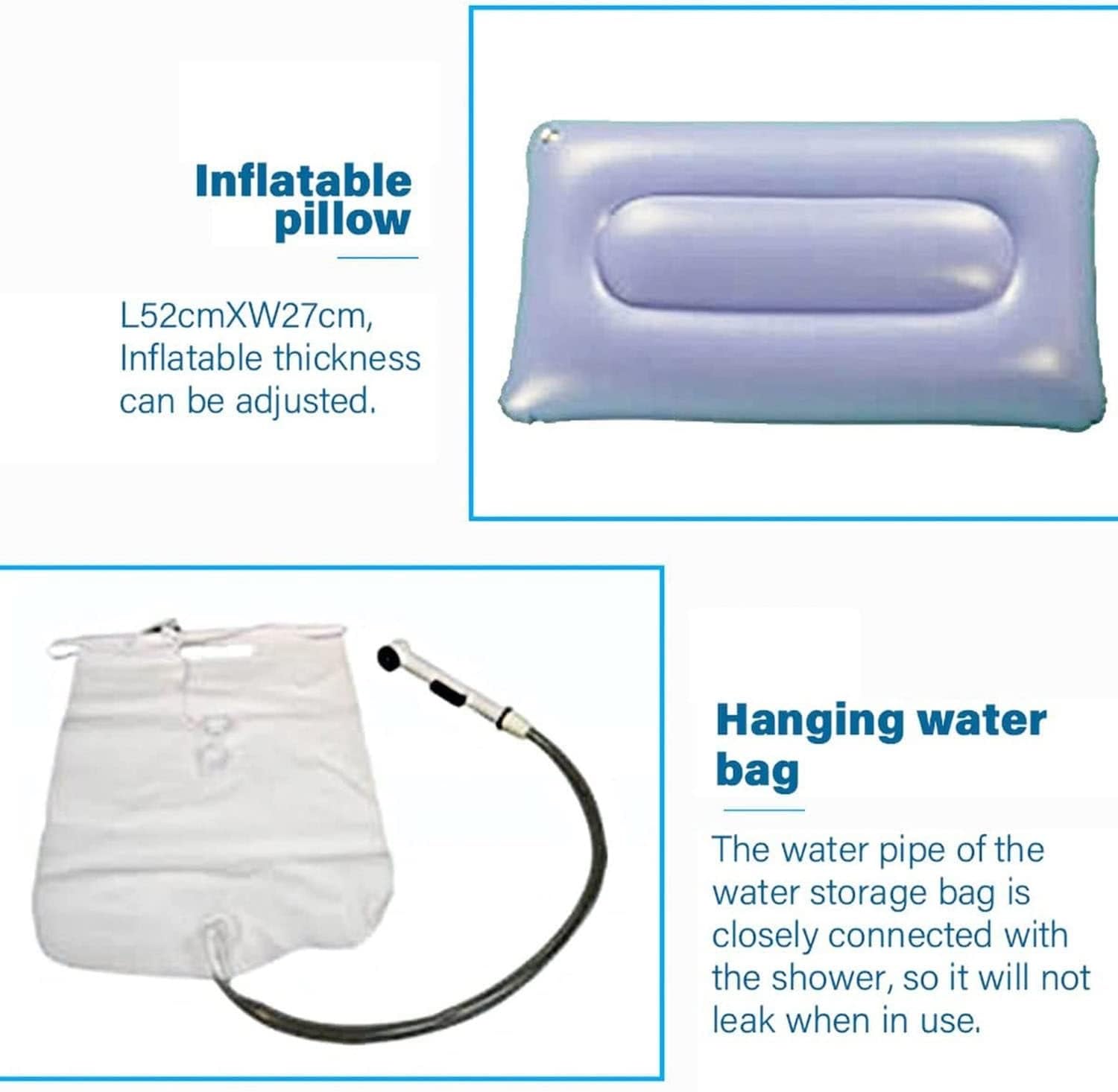 REMEK Inflatable Bathtub Shower Bath Basin Kit With Excellent