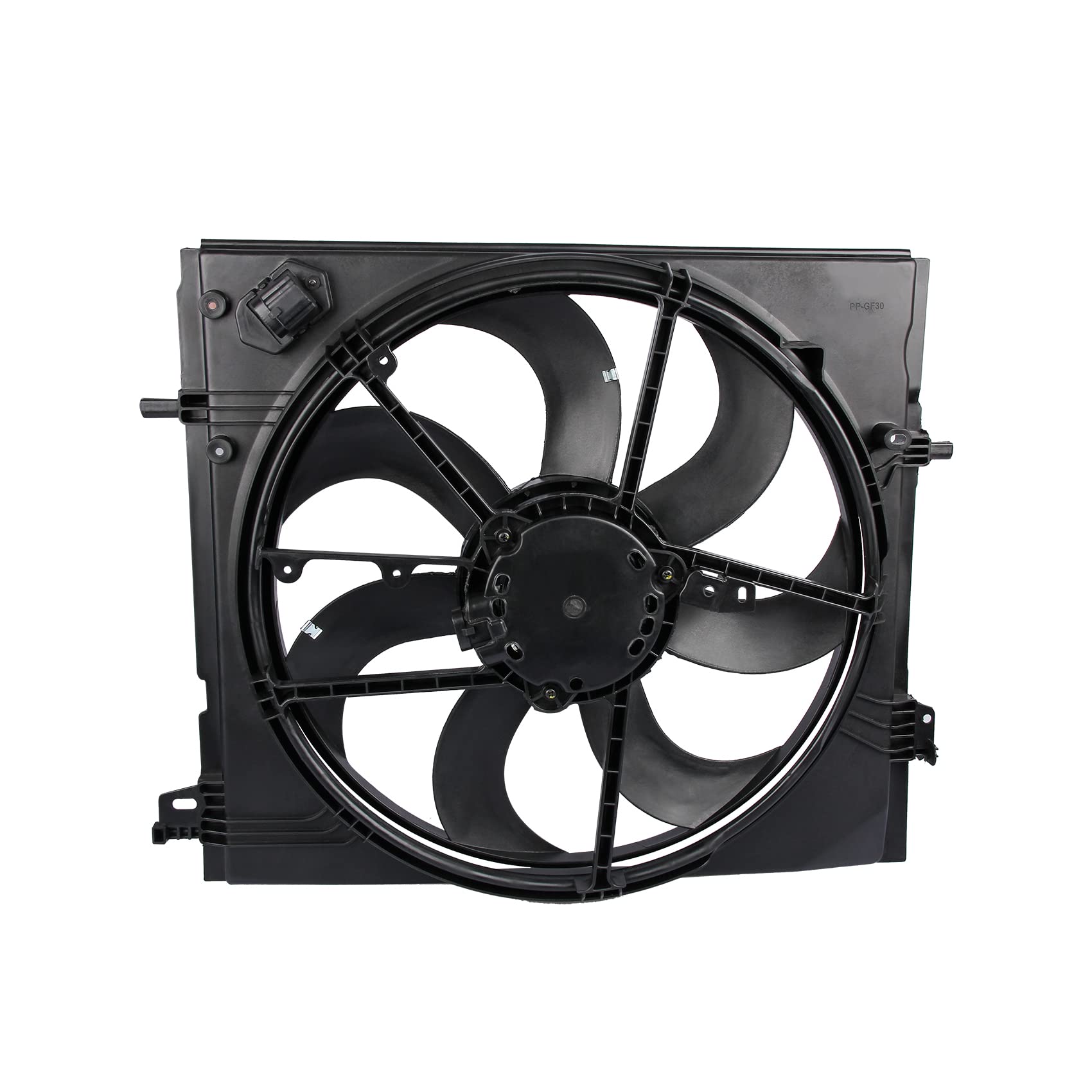 DOCAS Ventilador de refrigeración del motor 214814EB0A,214814EB0B compatible para Qashqai II J11 J11 X-Trail T32 KADJAR (HA_, HL_)