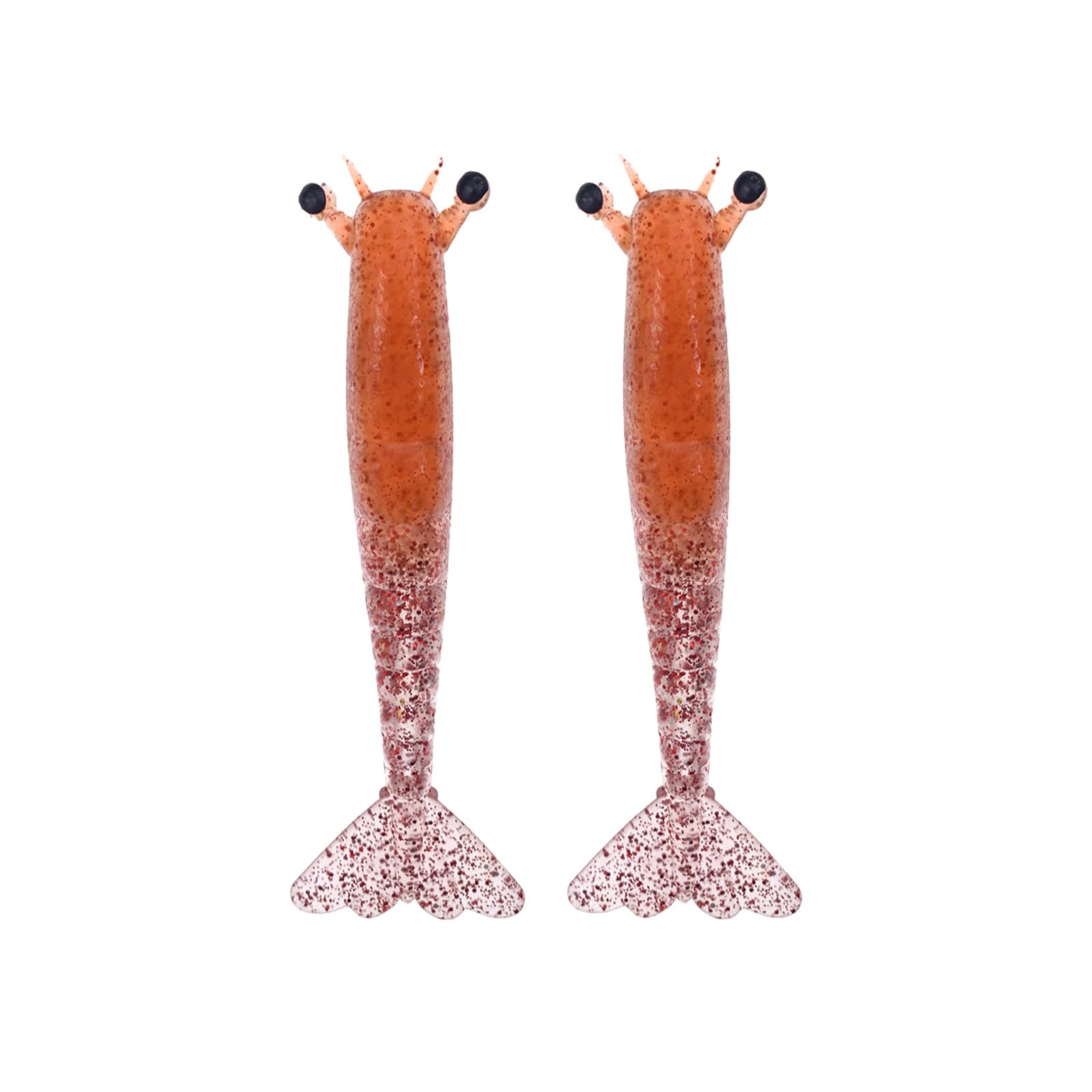 CAZSTYK 2pcs Silicone Shrimp Lures 9.5cm / 11.5cm 6g / 10g Saltwater Swimbait Soft Fishing Tackle Silicone Soft Lures for Fishing