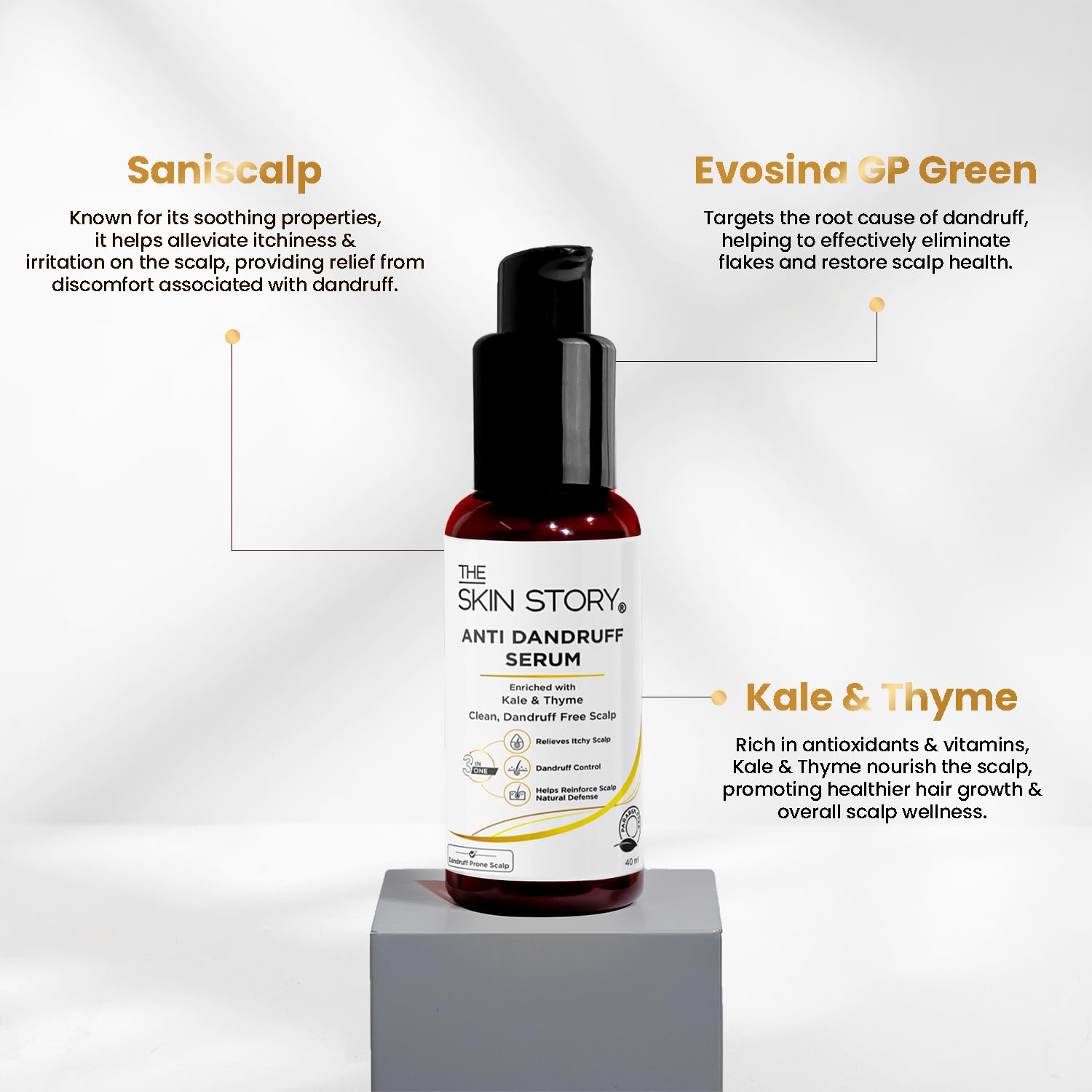 The Skin Story Anti-Dandruff Serum | Clean and Russian-free skulls | Reduces bunch, skull dryness and irritation. Promises healthy hair growth. Saniscalp & Evosina Gp Green | Non-Rasila | All hair types The Skin Story Anti-Dandruff Serum | Clean and Russian-free skulls | Reduces bunch, skull dryness and irritation. Promises healthy hair growth. Saniscalp & Evosina Gp Green | Non-Rasila | All hair types