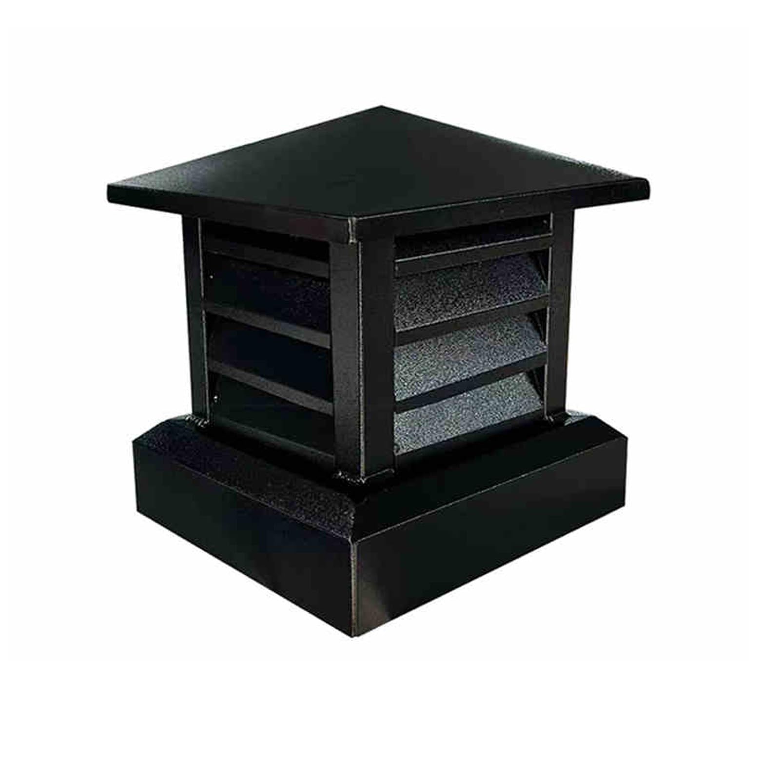 Chapeau de cheminée coupe-vent avec volets pour ventilation extérieure