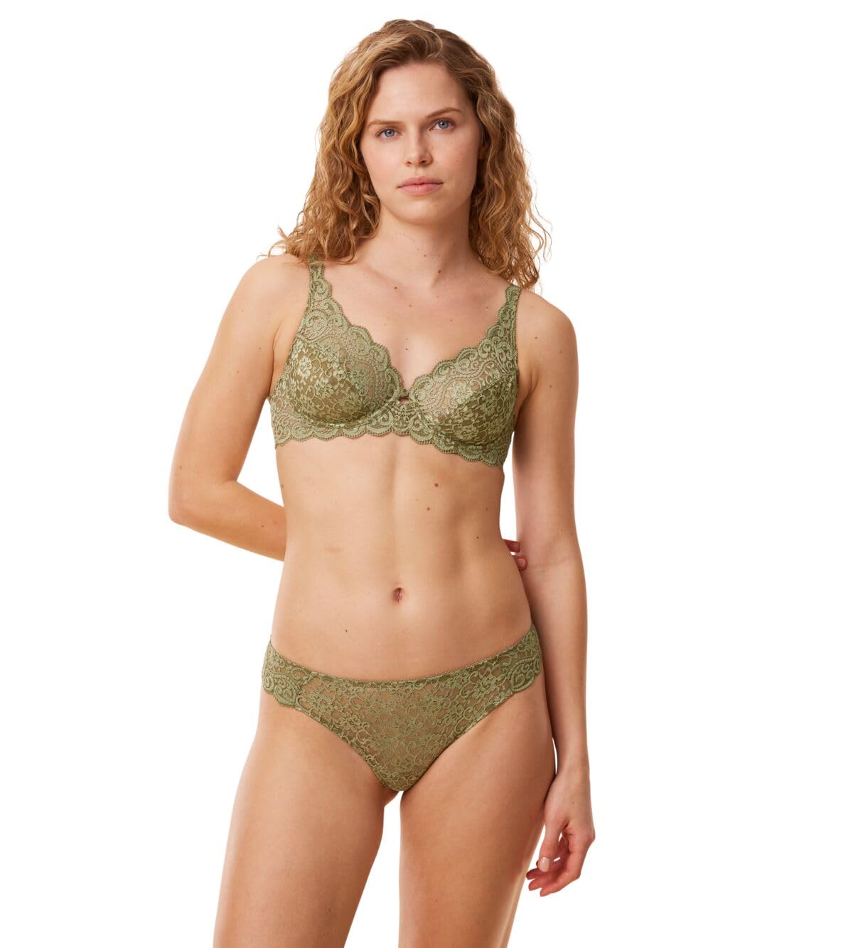Triumph Women's Amourette W Bra, Martini Olive, 32C