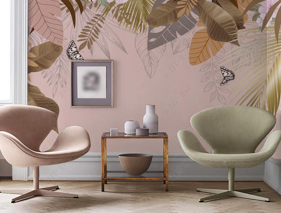 Poster Géant Mural Tropical Rétro pour Créer une Ambiance Nature et Cosy dans votre Salon
