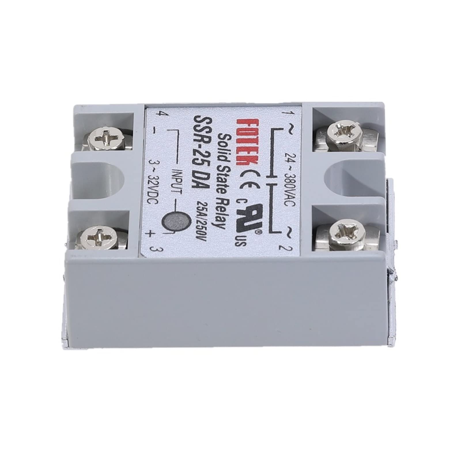Parti elettroniche 1 pz SSR-25DA 25A Modulo Relè A Stato Solido 3-32 V DC Ingresso 24-380 V CA