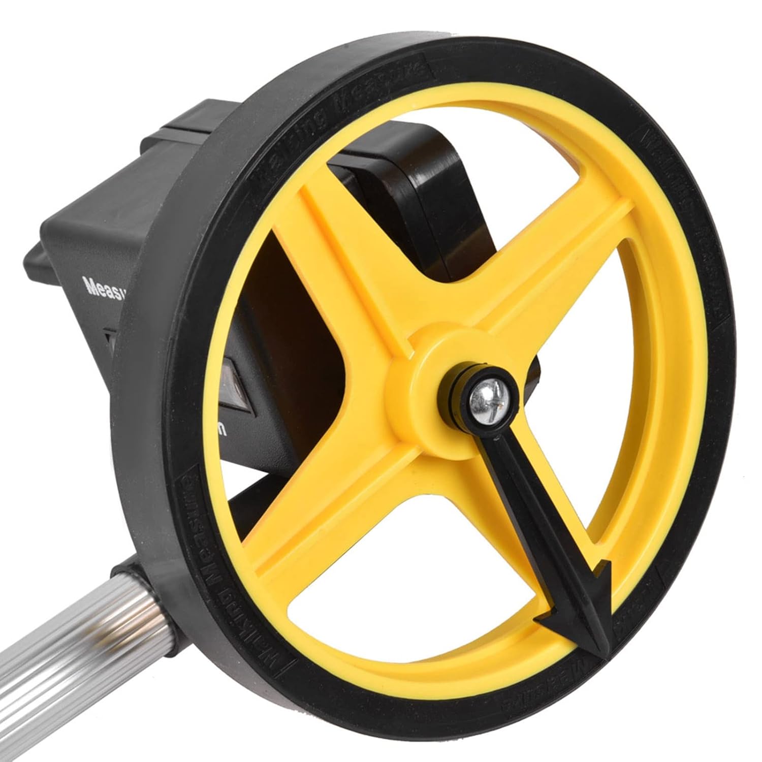 Distance Measuring Wheel, Portable Rolling Tape Measure, 0-9999.9m Range
