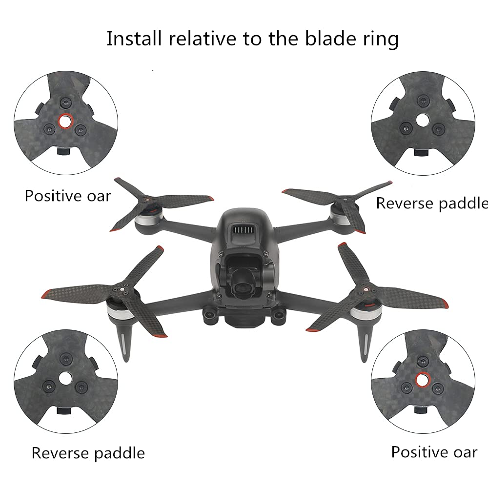 Eliche per DJI FPV, elica in fibra di carbonio, design della forma snella, peso più leggero, ala del drone, pezzo di ricambio, accessori per droni