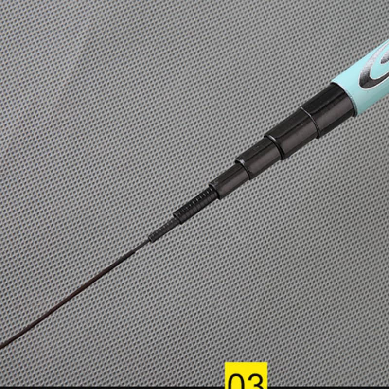 Canne à pêche télescopique 7.2m portable en carbone à sections courtes
