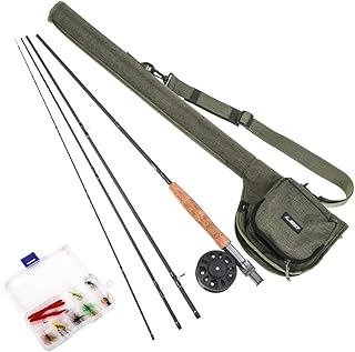 QIONGHA 9\' Fly Fishing Rod and Reel Combo with Carry Bag 10