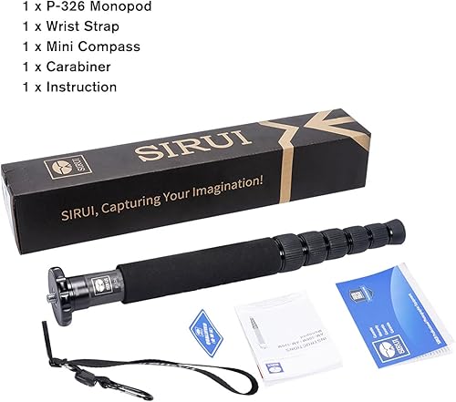 Miniatura 8 de SIRUI P-326 - Monopié de fibra de carbono de 6 secciones