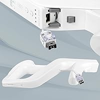 Vista 5 de EuroBird Shooting Game Wii u Zapper Gun Grip-suitable for Wii Nunchuk Wireless Remote Controller (White Set of 2)& Hunting Guns for Wii Accessories