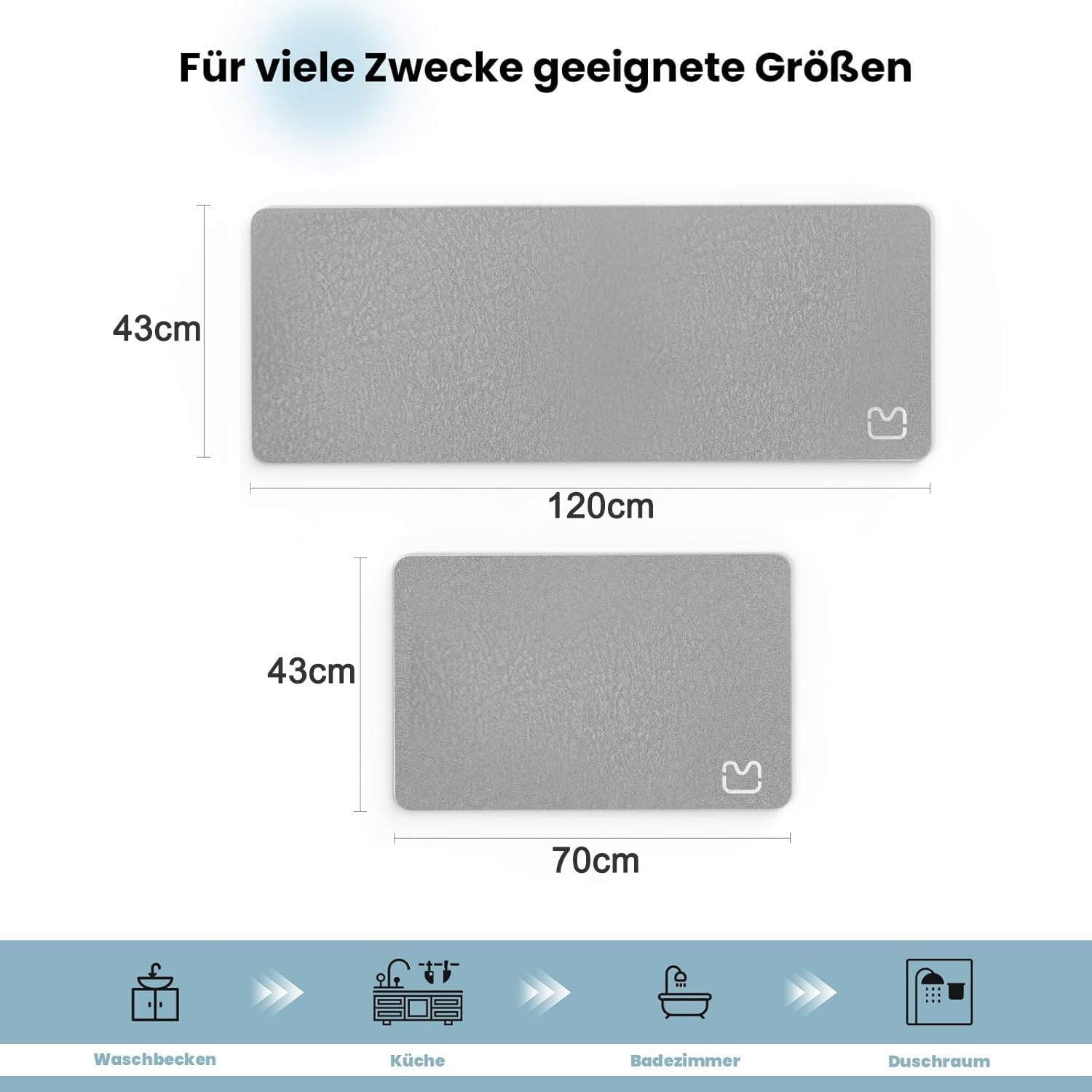 Tappetino da bagno antiscivolo super assorbente diatomite tappeto bagno in microfibra vasca doccia morbida asciugatura rapida