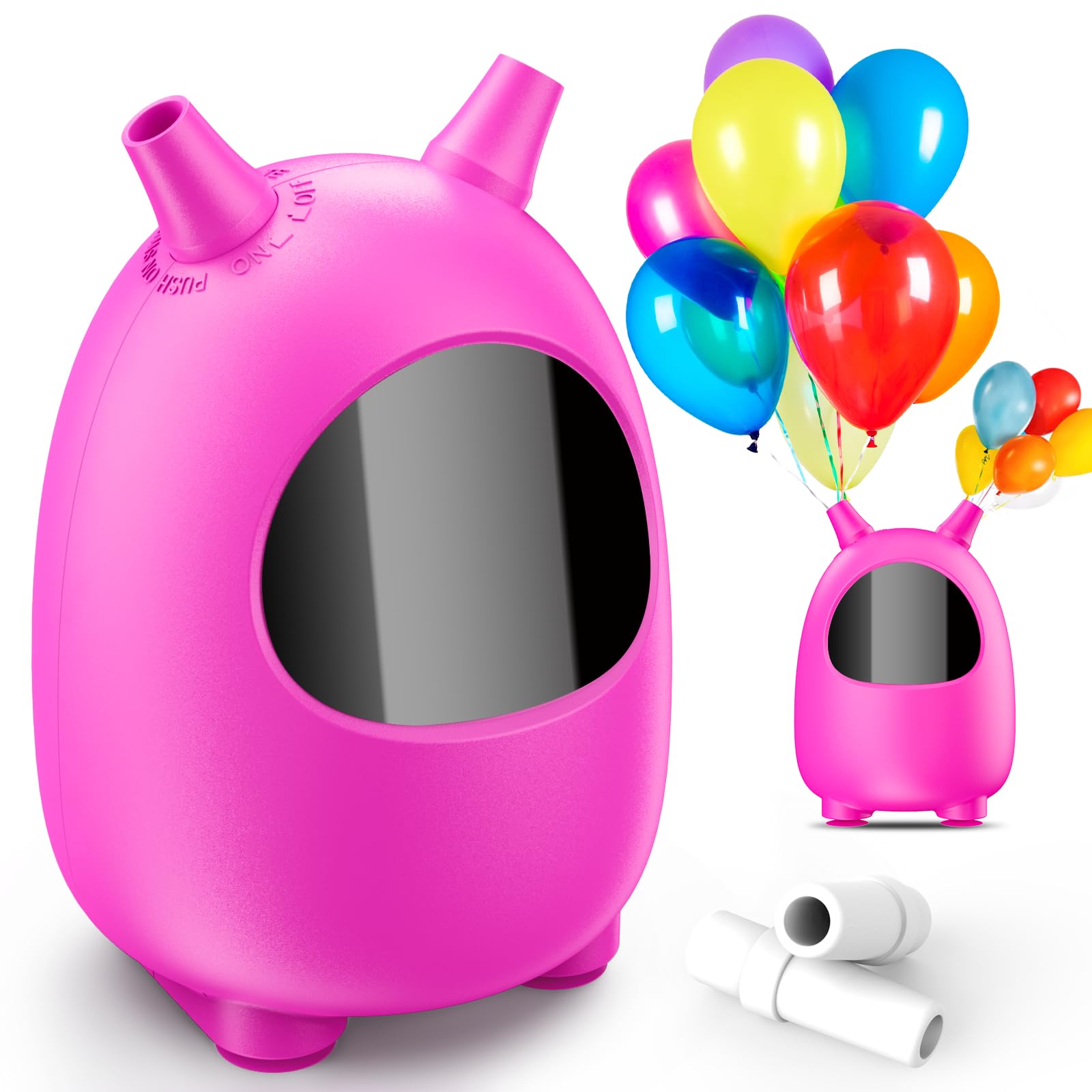 Balloon Pump Electric, Portable Dual Nozzle Balloon Blower Machine, Electric Balloon Inflator for Decoration, Party, Wedding, Graduation (110V~120V, 600W)