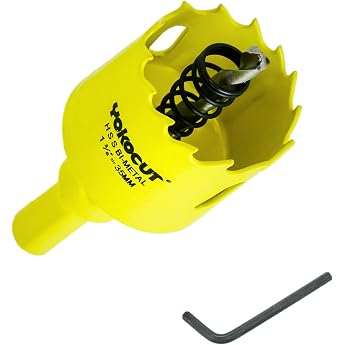 Hole Saw 35 mm Universal HSS M42 Bi-Metal Hole Saws Circular Hole Saw with Hex Shank and Drill Bit Set Drill Bit for Wood Drywall Plastics