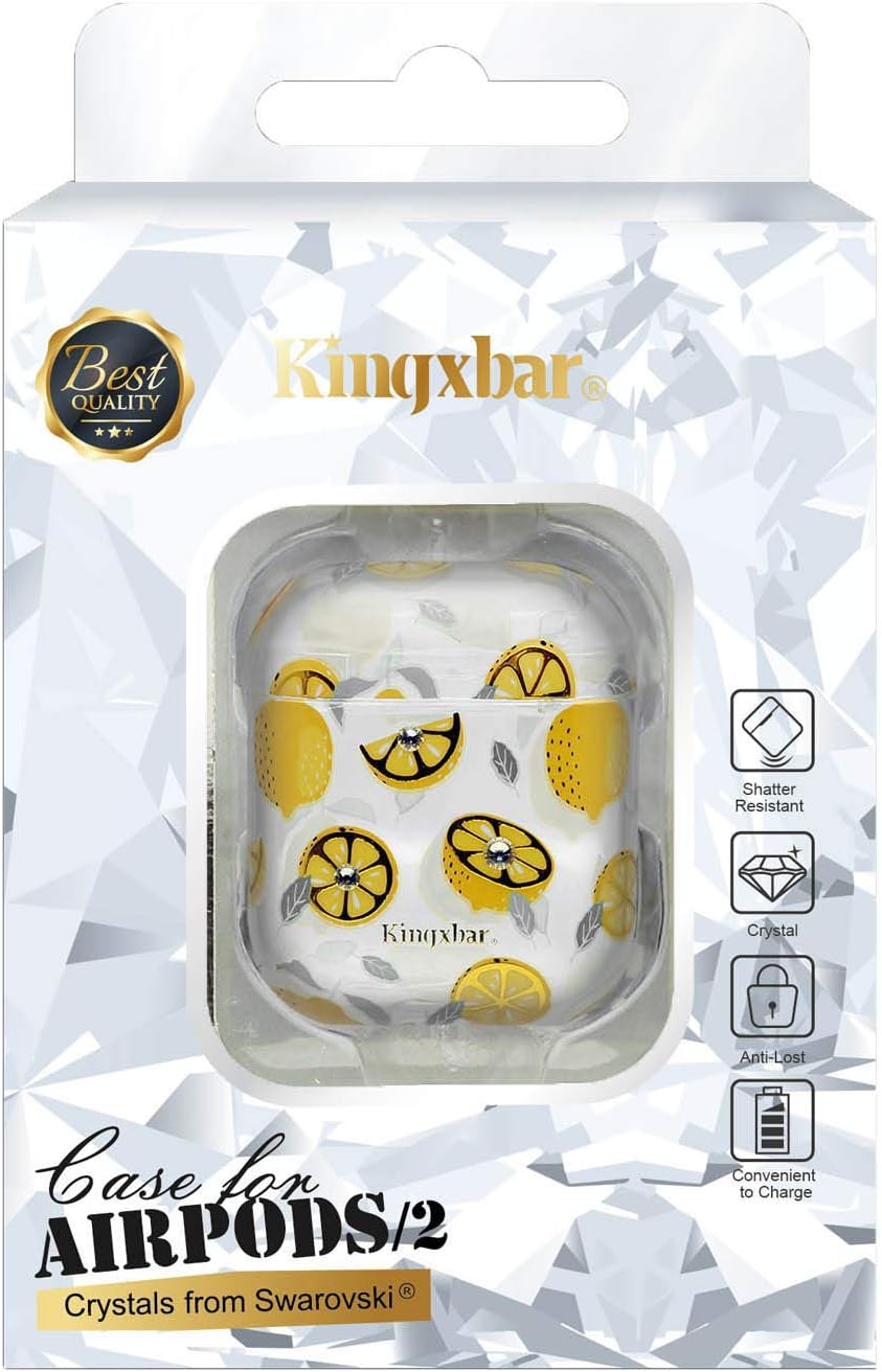 Amazon Kingxbar Airpodsケース Kxb Lm003 レモン Kingxbar イヤホン ヘッドホンケース