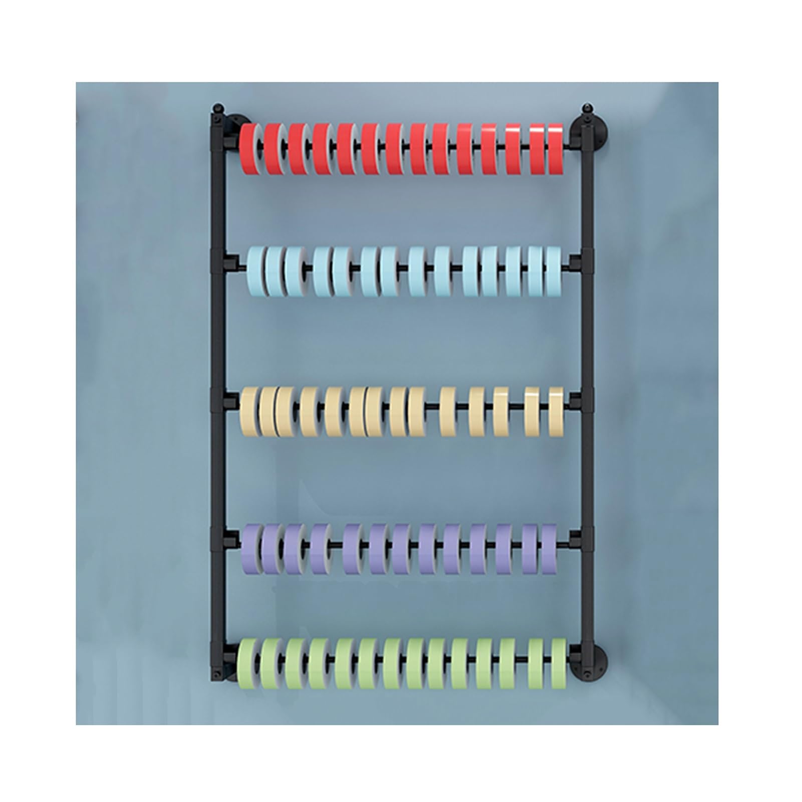 Organizador de corbatas y bufandas de montaje en pared, estante de almacenamiento de metal multifuncional para toallas y cintas, exhibición de ropa ideal para el hogar y el comercio minorista, diseño