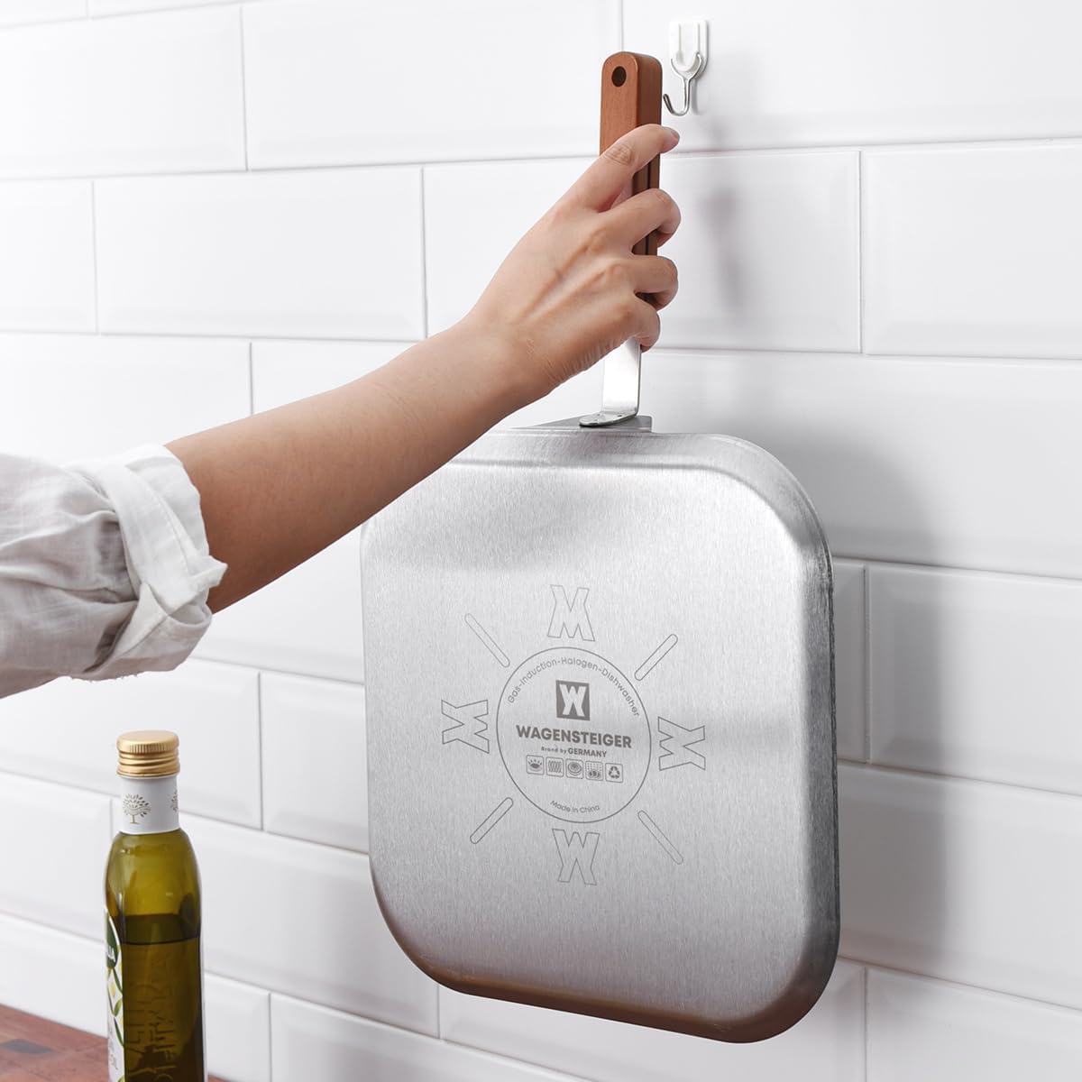 Amazon.com: WAGENSTEIGER Stainless Steel Square Griddle Pan/Plate