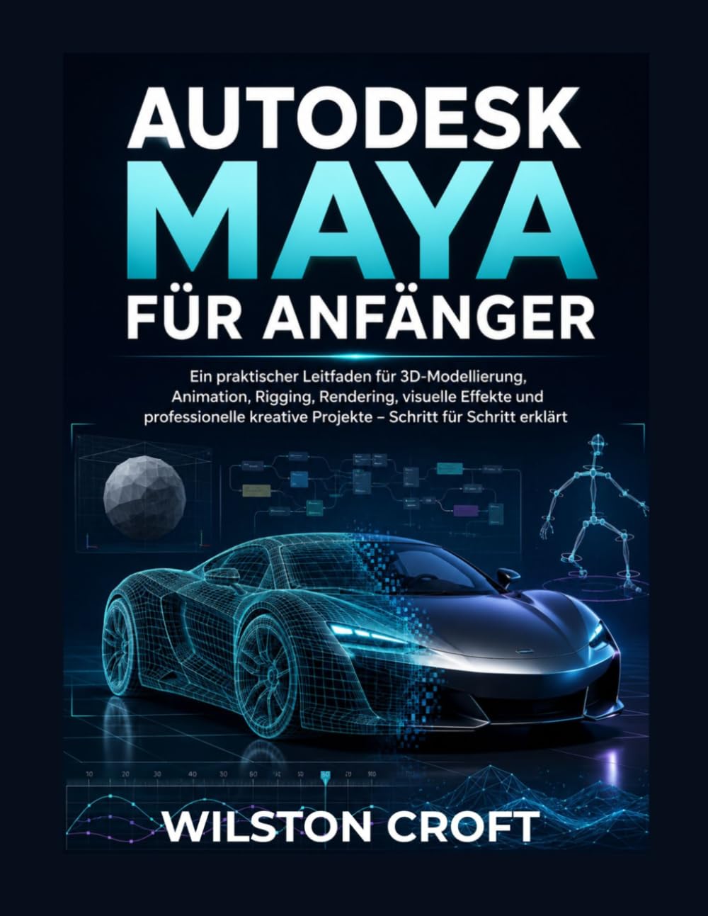 Autodesk Maya für Anfänger: Ein praktischer Leitfaden für 3D-Modellierung, Animation, Rigging, Rendering, visuelle Effekte und professionelle kreative Projekte – Schritt für Schritt erklärt