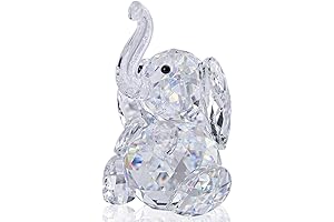 CUTE CRYSTALS: Beguiling Glass Figurines of Enchanting Elephants