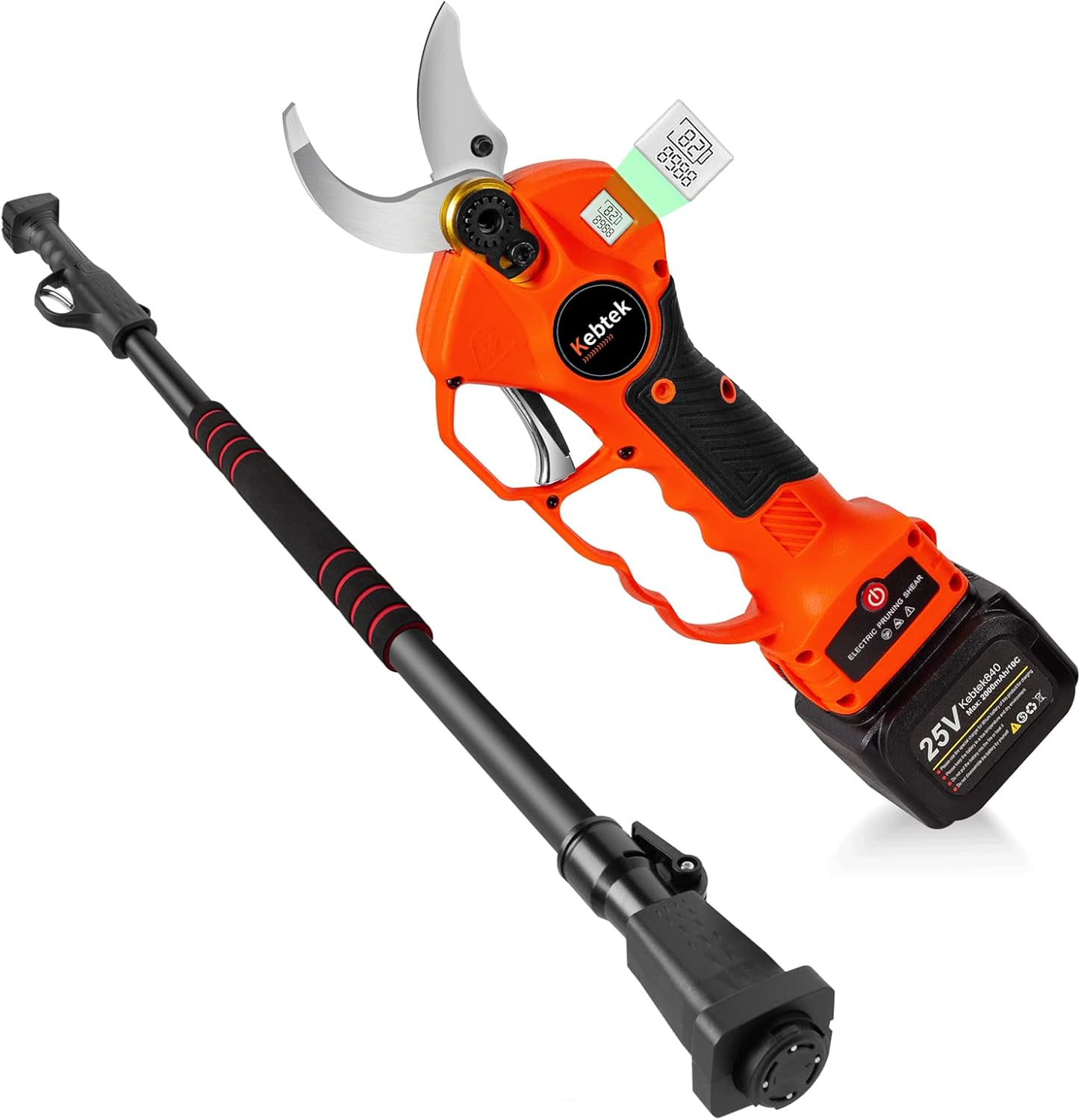Kebtek 25V 40MM Cordless Pruning Shears Heavy Duty Support