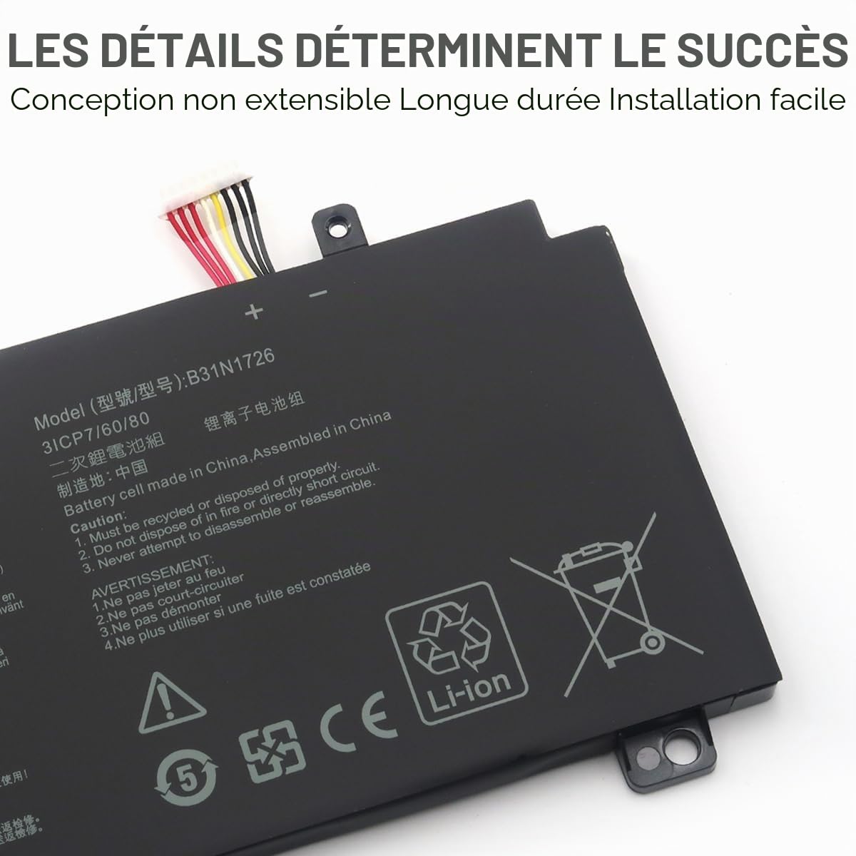 B31N1726 Batterie pour ASUS FX505 FX505D FX505DT FX505G FX504 FX504G FX504GD FX504GM FX505GE FX505GD FX505GM FX505GT FX505DY FX80 FX80G FX80GM FX86 FX86FM FA506IU FA706IH FA706II 48Wh