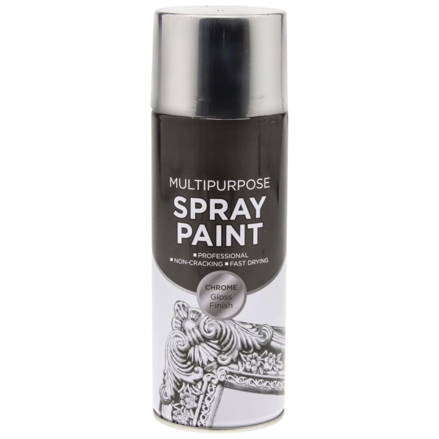 Inspired Essentials Chrome - 151 All Purpose Aerosol Spray Paint 400Ml Quick Drying Spray, Fast Dry And Excellent Coverage For Metal, Wood, Plastic And More (1, )
