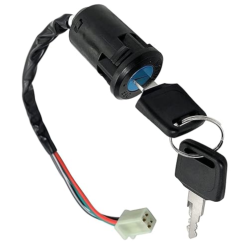Juego de interruptores de encendido con llave de scooter eléctrico con tapa para motocicleta de 50 cc, 70 cc, 90 cc, 110 cc, 125 cc, 150 cc, 200 cc,