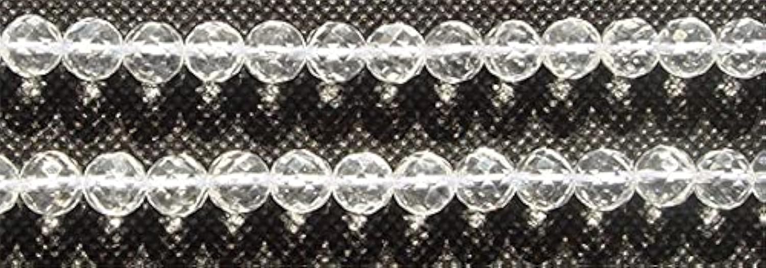 Perles en cristal de roche blanc naturel 4mm pour création de bijoux uniques