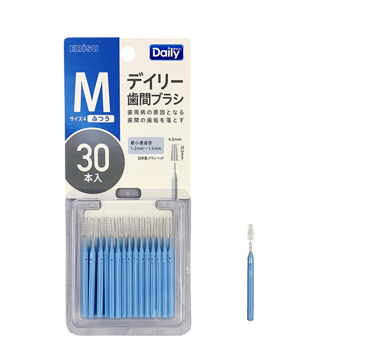 エビス デイリースリム歯間ブラシ30本入・M
