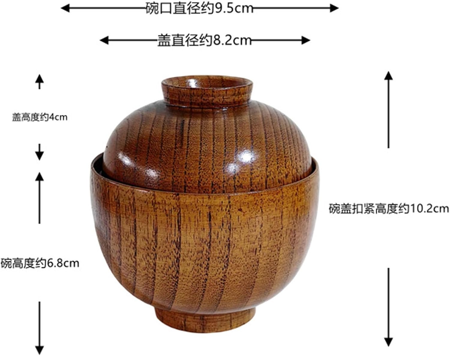 お椀 サラダボウル 飯碗 木製汁椀 木製サービングスナック離乳食ボウル キムチシチュー皿ご飯茶碗