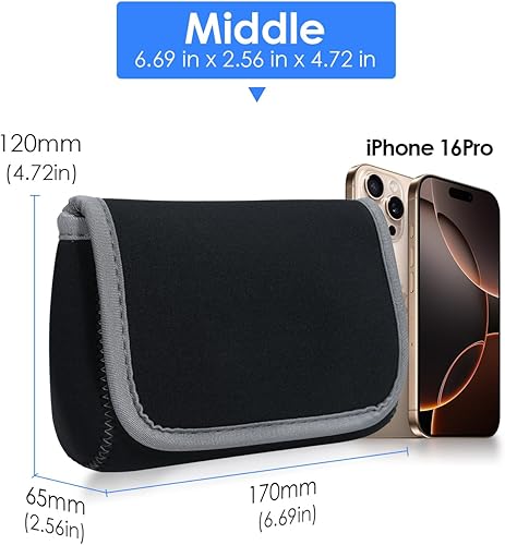 Miniatura 2 de LENTION Funda mediana de almacenamiento para accesorios, adaptador de corriente para laptop, MacBook, mouse inalámbrico, cargadores de iPhone