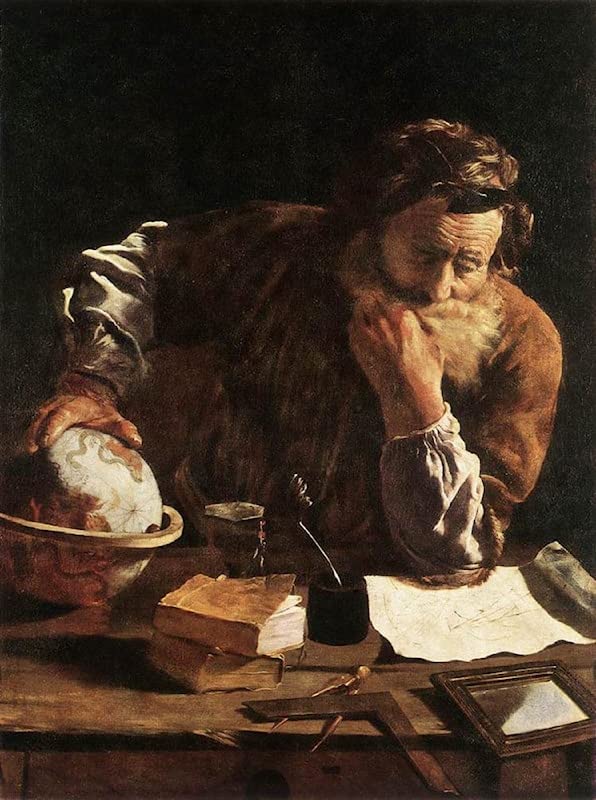 Portrait d'un érudit Domenico Feti toile 50 x 70 cm poster art