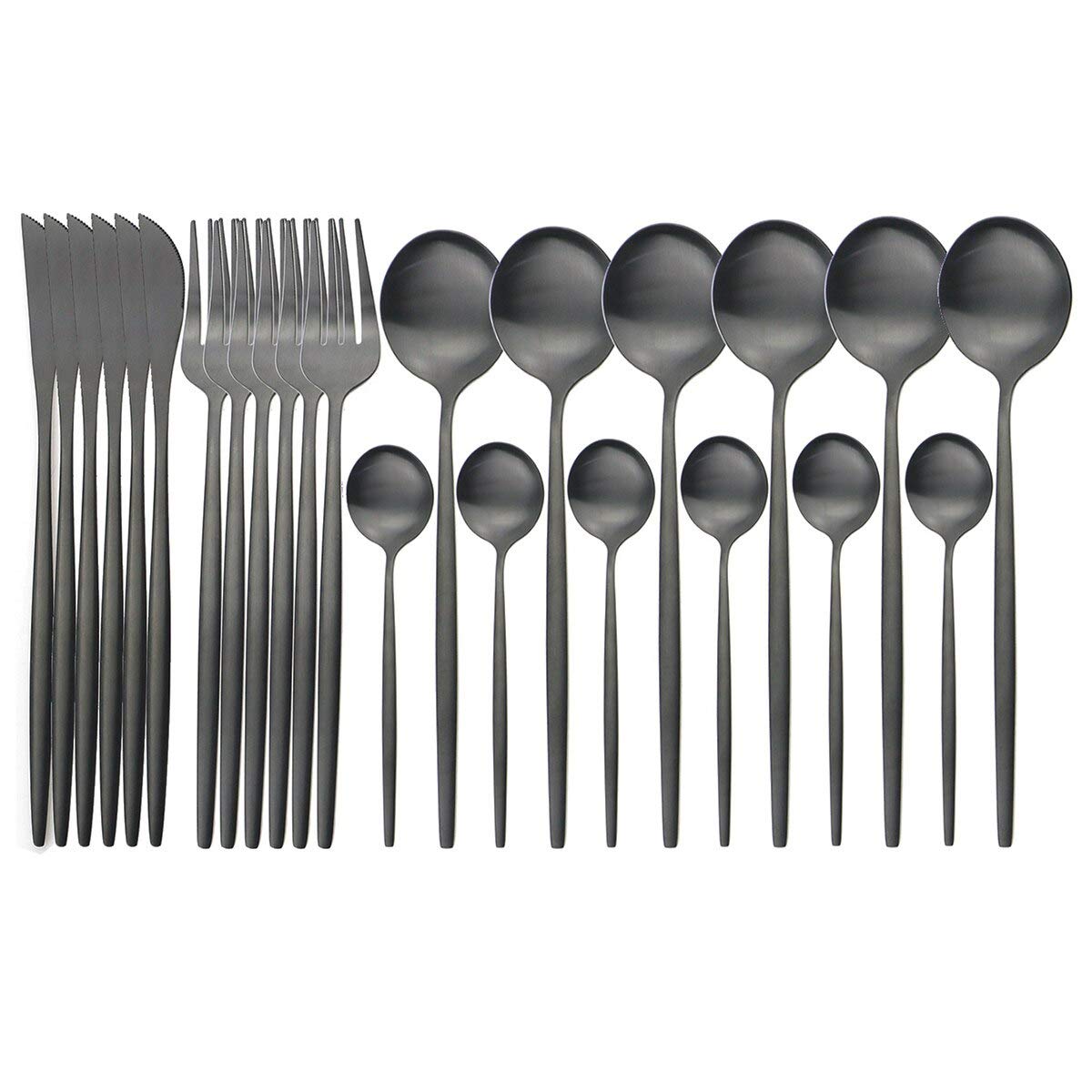 Ensemble couteau fourchette cuillère inoxydable pour table chic sans rayure