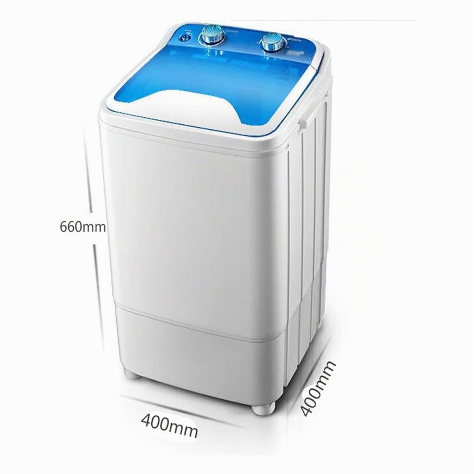 Lavadora Carga Superior Lavadora portátil Hogar Solo Barril Lavadora de Ropa Compacta Pequeña 7KG Capacidad Lavado/Deshidratación Programada con Un Solo Clic Limpieza Profunda (Gris)