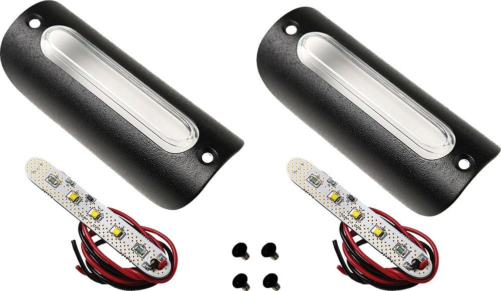 CIRIUS Handlebar or Engine Guard Lights 1.25X3.75BTW Black Textured / White Light