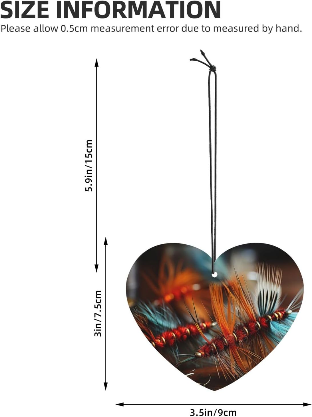 Car Air Freshener 24 PCS Fly Fish Hanging Car Air Fresheners Auto Interior Decor Card Freshener Strong Scented Card Lavender Cars Scents for Office Bedroom Close Drawer Heart Shape